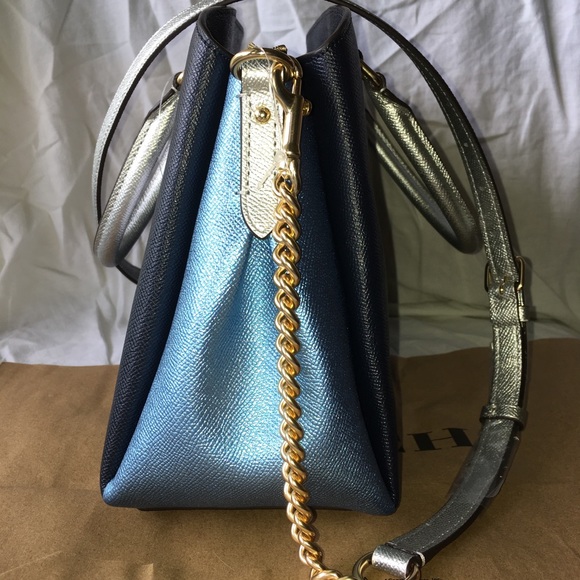 NEW!! Coach Medium Sage Carryall In Colorblock - Picture 5 of 8